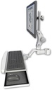 AccessMount™ Ultra 550 LCD mount for a 2" pole with a wrist-rest keyboard tray