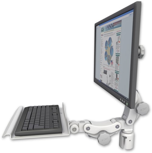 AccessMount™ Ultra 550 LCD mount for a 2" radius with a 12" paralink keyboard tray