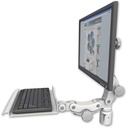 AccessMount™ Ultra 550 LCD mount for a 2" radius with a 12" paralink keyboard tray