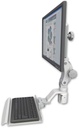 AccessMount™ Ultra 550 LCD mount for a 2" radius with a 12" keyboard tray