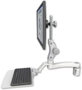 AccessMount™ Ultra 550 LCD mount for a 2" radius with a 12" flat keyboard tray and an 11" arm
