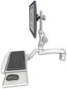 AccessMount™ Ultra 550 LCD mount for a 2" radius with a wrist-rest keyboard tray and an 11" arm