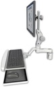 AccessMount™ Ultra 550 LCD mount for a 2" radius with a wrist-rest keyboard tray and an 6" arm