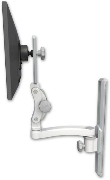 AccessMount™ Ultra 550 LCD mount on a 19" wall track slider with an 11" arm