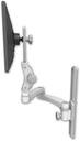 AccessMount™ Ultra 550 LCD mount on a 19" wall track slider with a 20" double-arm