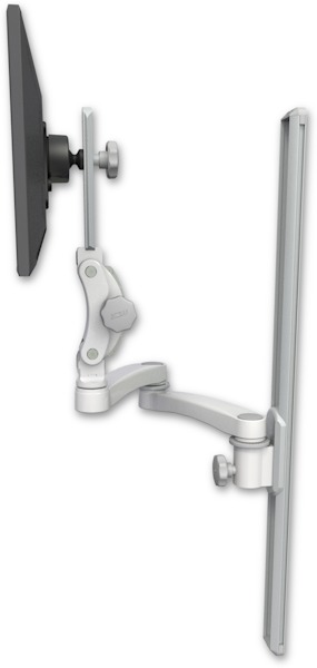 AccessMount™ Ultra 550 LCD mount on a 36" wall track slider with a 20" double-arm