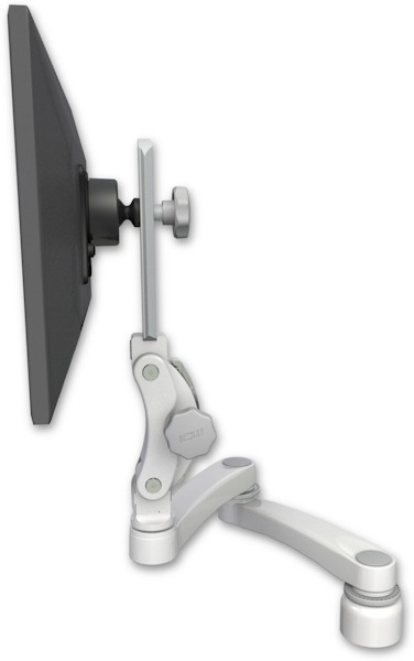 AccessMount™ Ultra 550 LCD desk mount with a 1" riser and a 20" double-arm