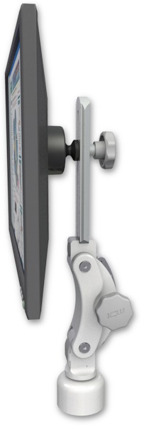 AccessMount™ Ultra 550 LCD desk mount with a 1" riser