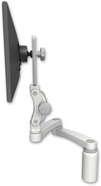 AccessMount™ Ultra 550 LCD desk mount with a 5" riser and a 20" double-arm