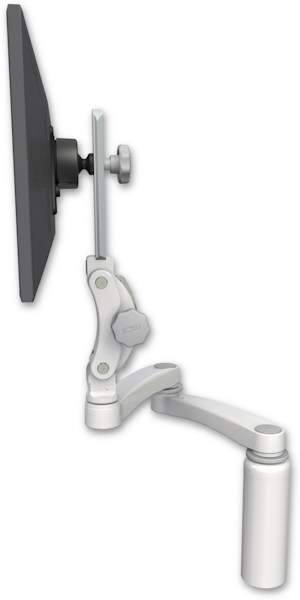 AccessMount™ Ultra 550 LCD desk mount with a 7.5" riser and a 20" double-arm