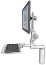AccessMount™ Ultra 550 LCD desk mount with a 7.5" riser, a 12" keyboard tray, and an 6" arm