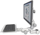 AccessMount™ Ultra 550 LCD mount for a 1.5" pole with a 12" paralink keyboard tray