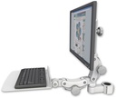 AccessMount™ Ultra 550 LCD mount for a 1.5" pole with a 12" flat paralink keyboard tray