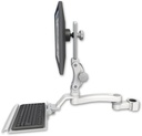 AccessMount™ Ultra 550 LCD mount for a 1.5" pole with a 12" keyboard tray and an 11" arm
