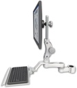 AccessMount™ Ultra 550 LCD mount for a 1.5" pole with a 12" keyboard tray and an 6" arm