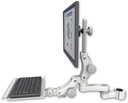 AccessMount™ Ultra 550 LCD mount for a 1.75" pole with a 12" paralink keyboard tray and an 6" arm