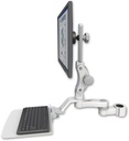 AccessMount™ Ultra 550 LCD mount for a 1.75" pole with a 12" flat keyboard tray and an 6" arm