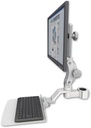 AccessMount™ Ultra 550 LCD mount for a 1.75" pole with a 12" flat keyboard tray