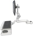 AccessMount™ Ultra 550 LCD mount for a 1.75" pole with a wrist-rest keyboard tray and an 11" arm