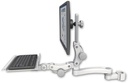 AccessMount™ Ultra 550 LCD mount for a 2" pole with a 12" paralink keyboard tray and an 11" arm