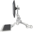 AccessMount™ Ultra 550 LCD mount for a 2" pole with a 12" keyboard tray and a 20" double-arm