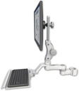 AccessMount™ Ultra 550 LCD mount for a 2" pole with a 12" keyboard tray and an 6" arm
