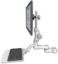 AccessMount™ Ultra 550 LCD mount for a 2" pole with a 12" flat keyboard tray and an 6" arm