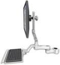 AccessMount™ Ultra 510 LCD mount for a 1.5" pole with a 12" keyboard tray and an 6" arm