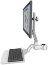 AccessMount™ Ultra 510 LCD mount for a 1.5" pole with a 12" flat keyboard tray