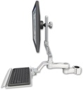 AccessMount™ Ultra 510 LCD mount for a 1.75" pole with a 12" keyboard tray and an 6" arm