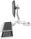 AccessMount™ Ultra 510 LCD mount for a 1.75" pole with a wrist-rest keyboard tray and an 6" arm