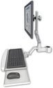 AccessMount™ Ultra 510 LCD mount for a 1.75" pole with a wrist-rest keyboard tray