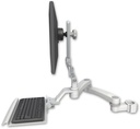 AccessMount™ Ultra 510 LCD mount for a 2" pole with a 12" keyboard tray and a 20" double-arm