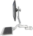 AccessMount™ Ultra 510 LCD mount for a 2" pole with a 12" keyboard tray and an 6" arm