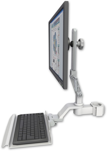 AccessMount™ Ultra 510 LCD mount for a 2" pole with a 12" keyboard tray