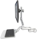 AccessMount™ Ultra 510 LCD mount for a 2" pole with a 12" flat keyboard tray and an 6" arm