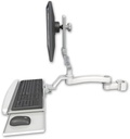 AccessMount™ Ultra 510 LCD mount for a 2" pole with a wrist-rest keyboard tray and an 11" arm