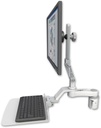 AccessMount™ Ultra 510 LCD mount for a 2" radius with a 12" flat keyboard tray and an 6" arm