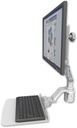 AccessMount™ Ultra 510 LCD mount for a 2" radius with a 12" flat keyboard tray