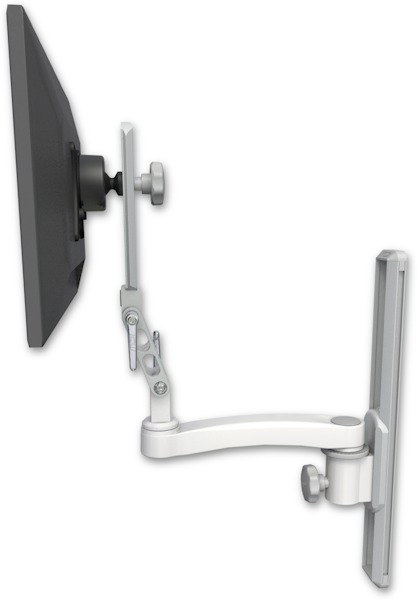 AccessMount™ Ultra 510 LCD mount on a 19" wall track slider with an 11" arm
