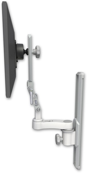 AccessMount™ Ultra 510 LCD mount on a 19" wall track slider with an 6" arm