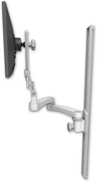 AccessMount™ Ultra 510 LCD mount on a 36" wall track slider with a 20" double-arm