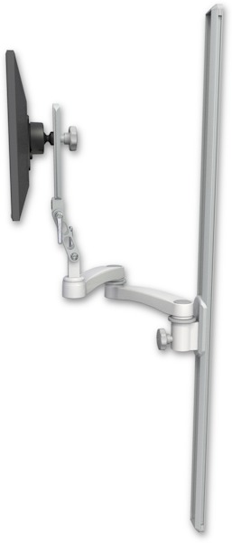 AccessMount™ Ultra 510 LCD mount on a 50" wall track slider with a 20" double-arm
