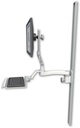 AccessMount™ Ultra 510 LCD mount on a 50" wall track slider with a 12" keyboard tray and an 11" arm