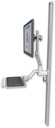 AccessMount™ Ultra 510 LCD mount on a 50" wall track slider with a 12" keyboard tray