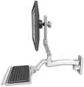 AccessMount™ Ultra 510 LCD wall mount with a 12" keyboard tray and an 11" arm