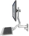 AccessMount™ Ultra 510 LCD wall mount with a 12" keyboard tray and an 6" arm