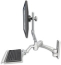 AccessMount™ Ultra 510 LCD wall mount with a 12" keyboard tray and a 20" double-arm