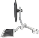 AccessMount™ Ultra 510 LCD 3.5" wall mount with a 12" keyboard tray and a 20" double-arm