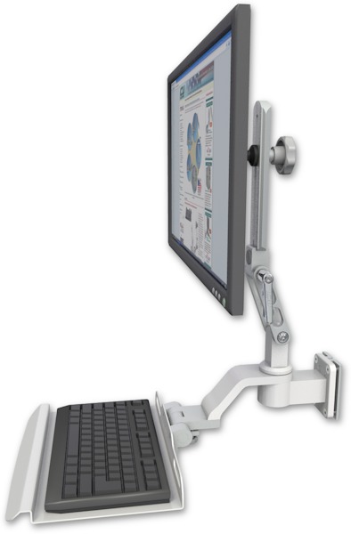 AccessMount™ Ultra 510 LCD 3.5" wall mount with a 12" keyboard tray